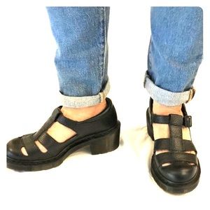 Strappy Maryjanes by Doctor Martens - Real Leather